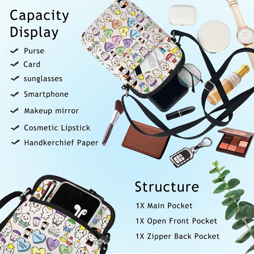 K-Pop Shoulder Bags Korean Group Fans Gift Korean Members Adjustable Strap Bag - Picture 6 of 7